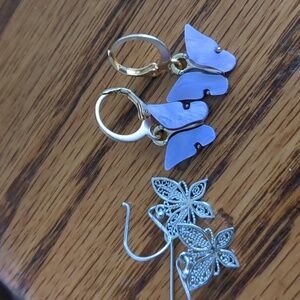 •🦋Tiny Butterfly Earring Set